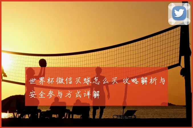 世界杯微信买球怎么买 攻略解析与安全参与方式详解
